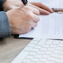 Signing the contract